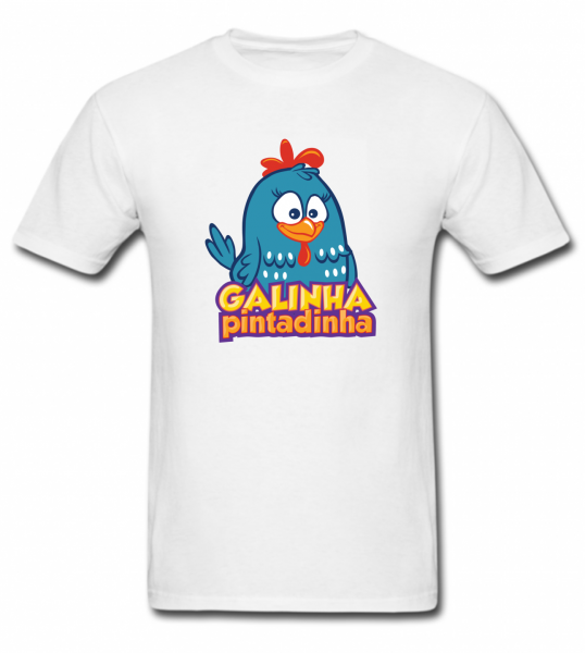 Camisa com estampa da Galinha Pintadinha