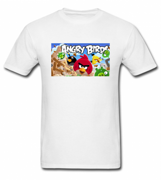 Camisa com estampa do Angry Birds